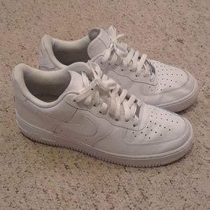 White Nike Air shoes